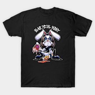 Black Metal Easter Bunny T-Shirt